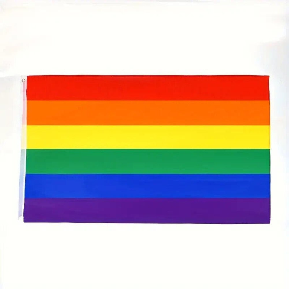 Rainbow Pride Flag Banner 3 ft x 5 ft NEW! Home & Garden:Yard, Garden & Outdoor Living:Décor:Flags Style Your Walls